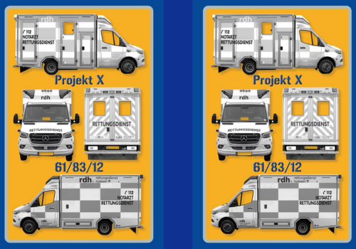 Bild von einem Projekt zur Rettungswagenbeschriftung
