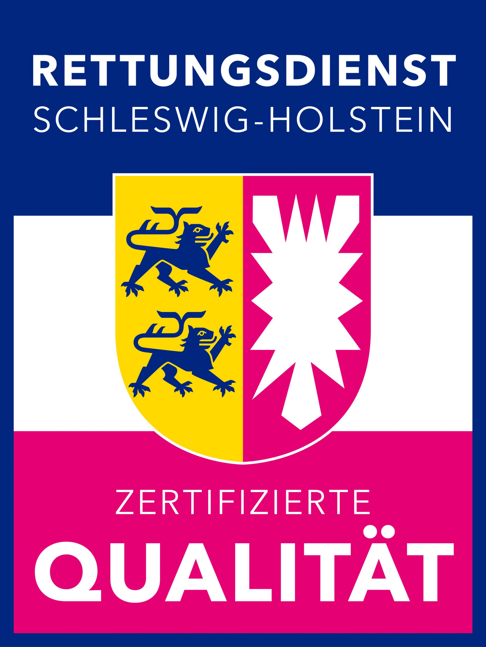 Bild des Qualitätssigels für den Rettungsdienst Schleswig-Holstein