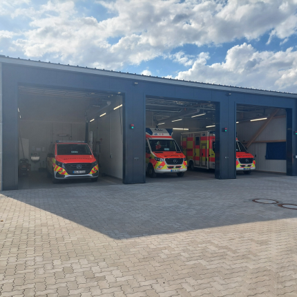 EIn Bild der Rettungswache Burg auf Fehmarn